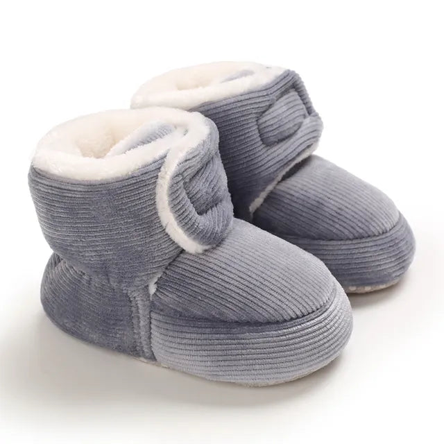Cozy Toes Baby Booties, Corduroy