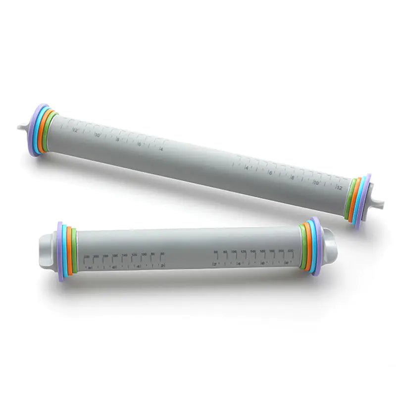 PrecisionBake Adjustable Silicone Rolling Pin