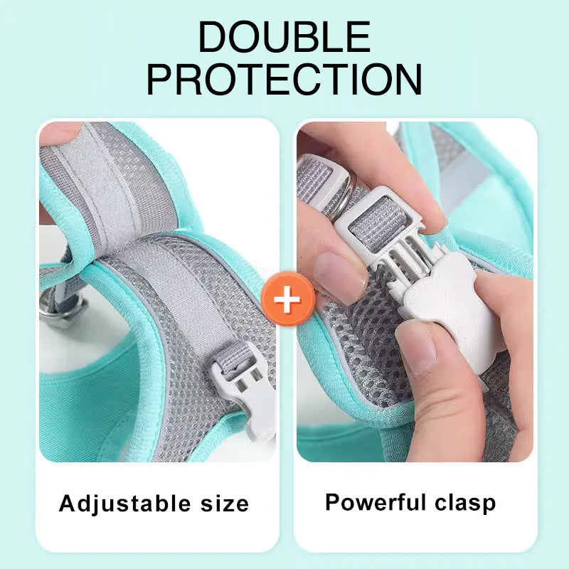 Escape Proof Small Pet Harness + Leash