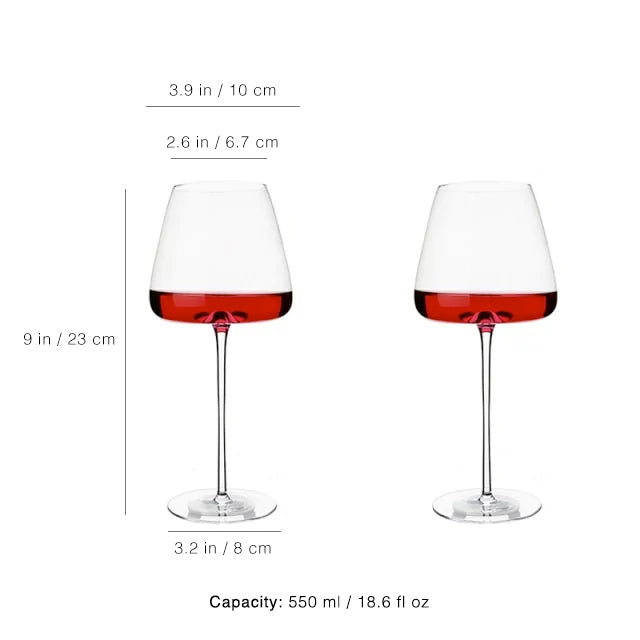 Burgundy & Bordeaux Wine Glasses Set