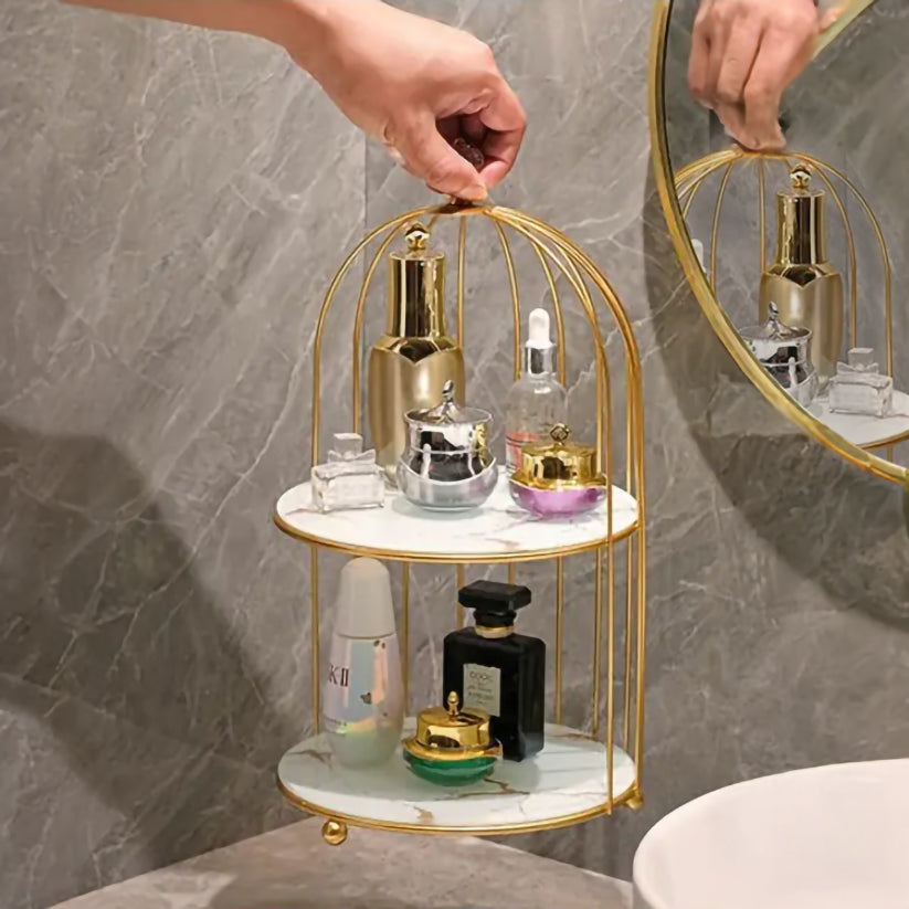 Bird Cage Cosmetic Organizer