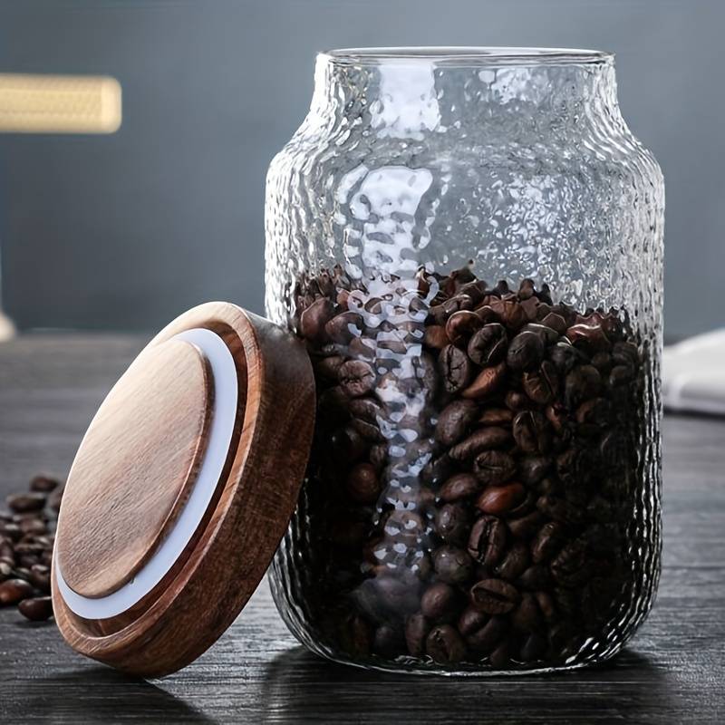 Classic Glass Canister with Natural Wood Lid