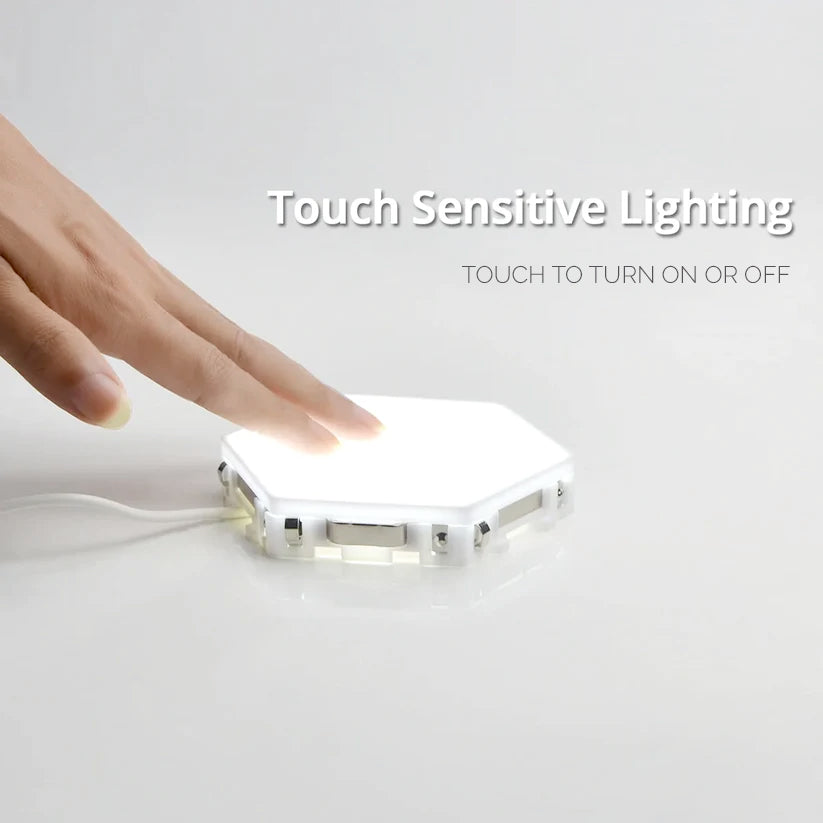HexaGlow Modular Touch-Sensitive Wall Light
