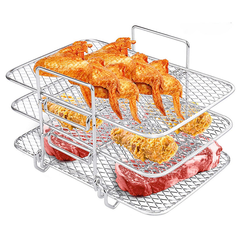 VersaRack Rectangular Air Fryer Racks, Set of 3