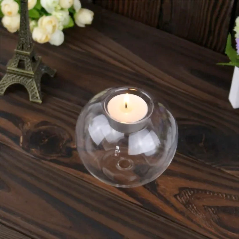CrystalGlow Candle Holders