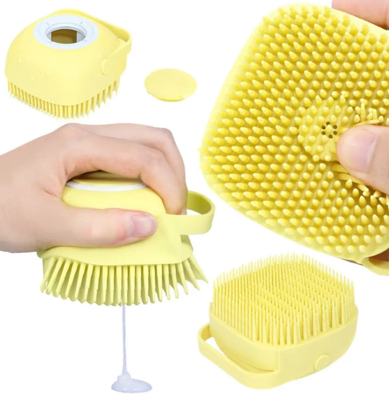 BubbleBuddy Soft Dog Bath Brush
