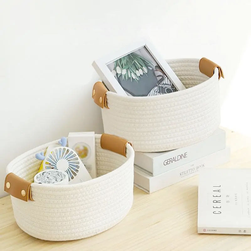 LuxeCotton Aufbewahrungskorb aus Baumwollseil