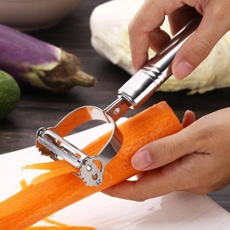 2-in-1 Stainless Steel Vegetable Peeler