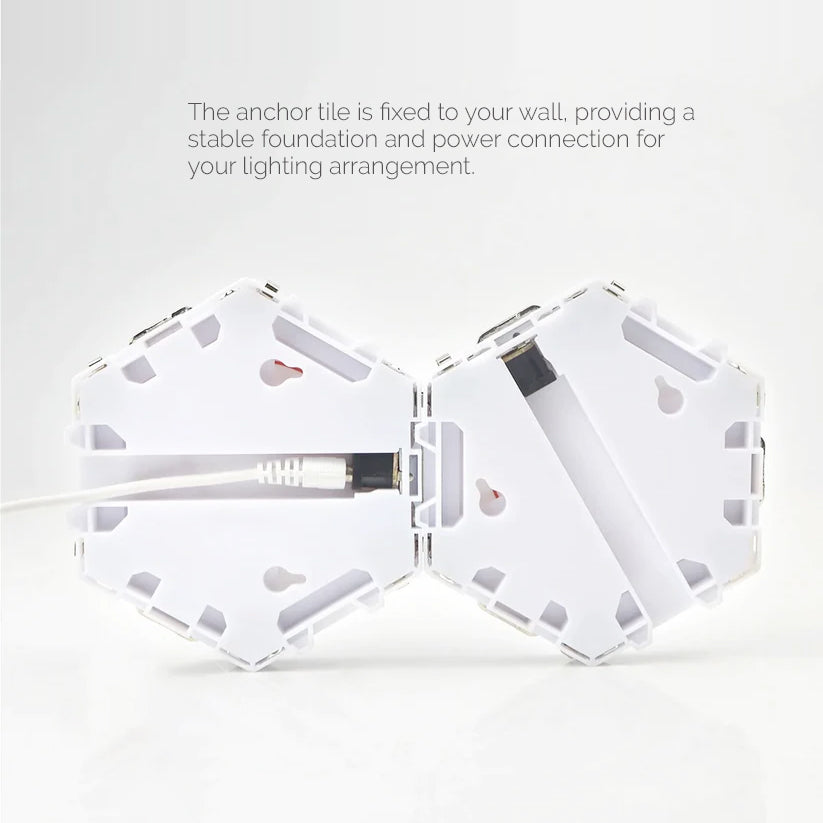 HexaGlow Modular Touch-Sensitive Wall Light