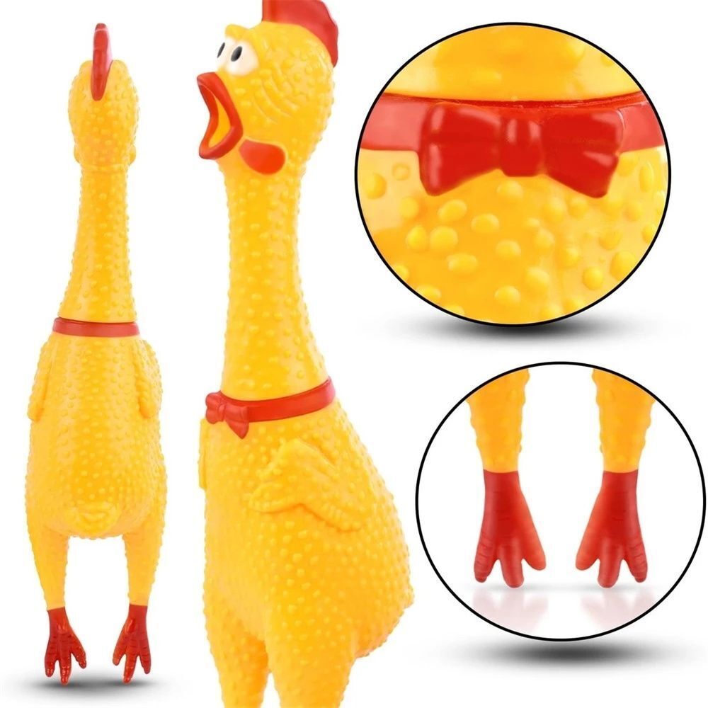 SqueakMaster Screaming Chicken Chew Toy