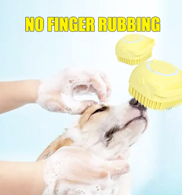 BubbleBuddy Soft Dog Bath Brush
