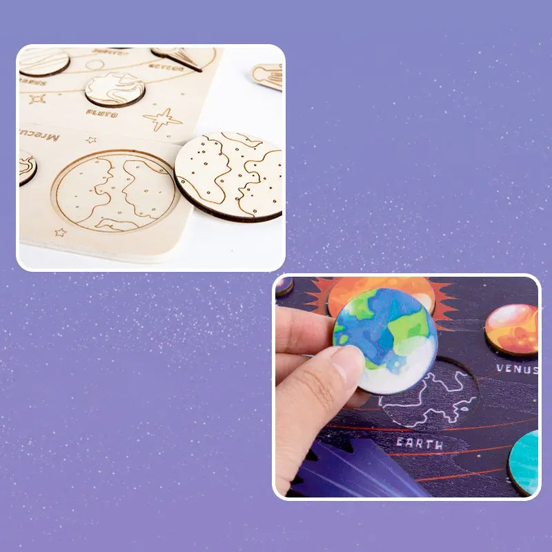 Solar System Wood Puzzles