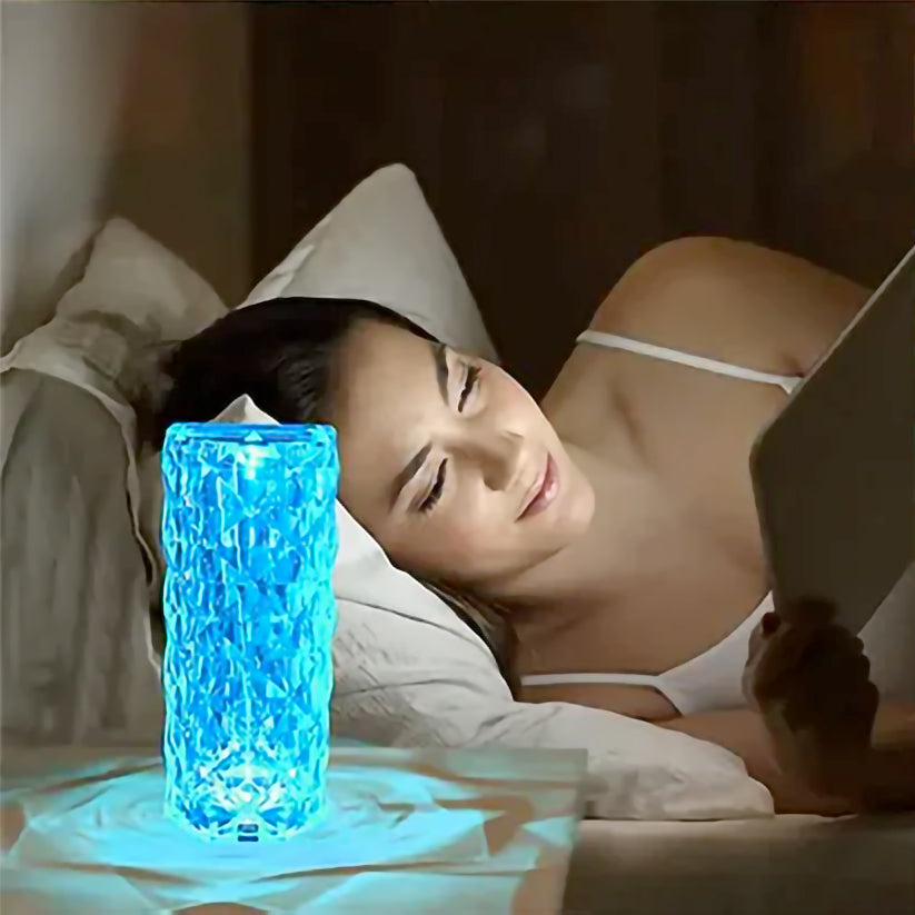 Crystal Cascade LED Lamp
