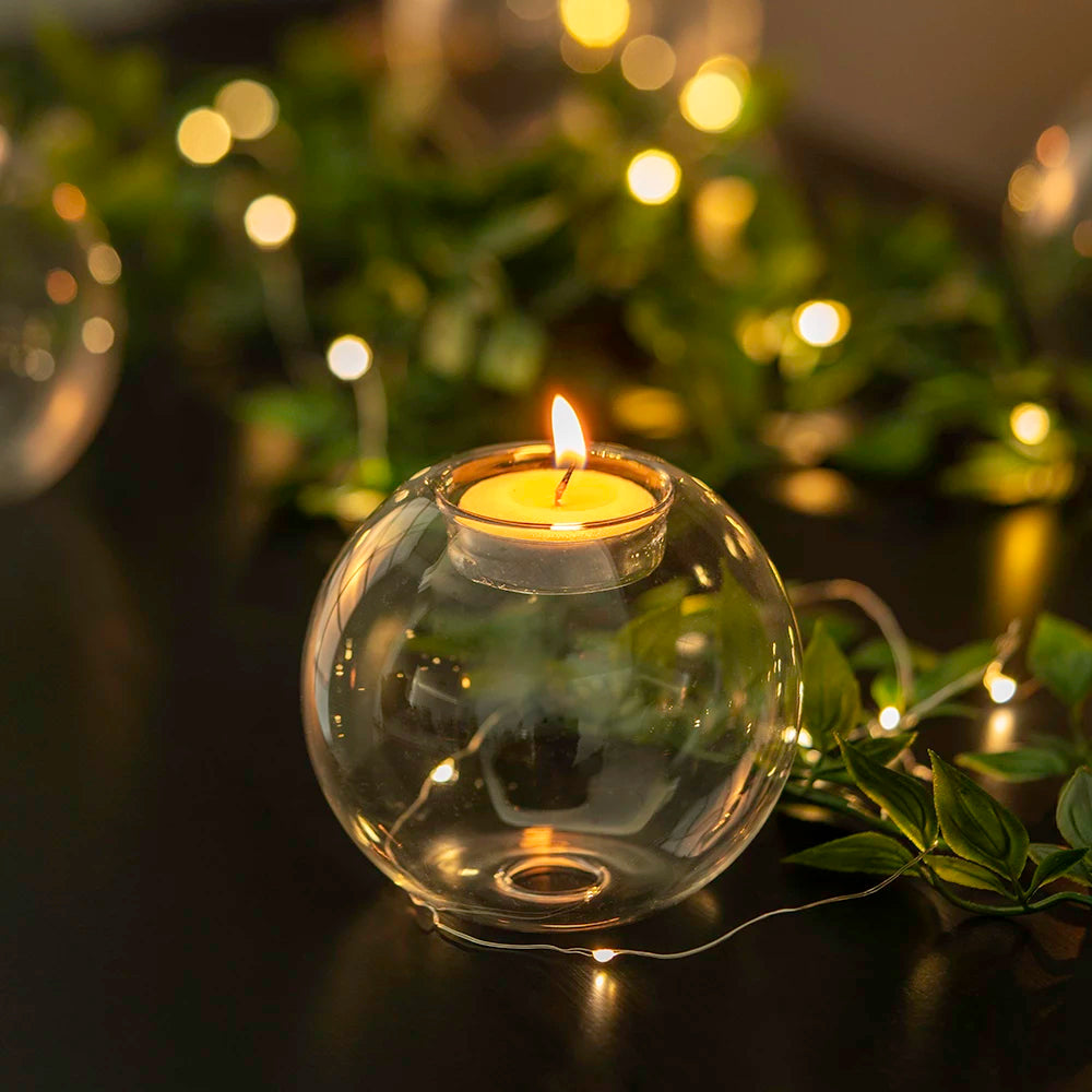 CrystalGlow Candle Holders