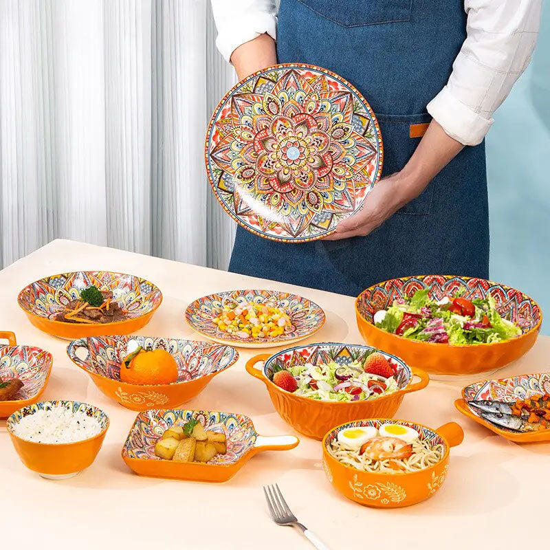 Bohemian Elegance Ceramic Tableware