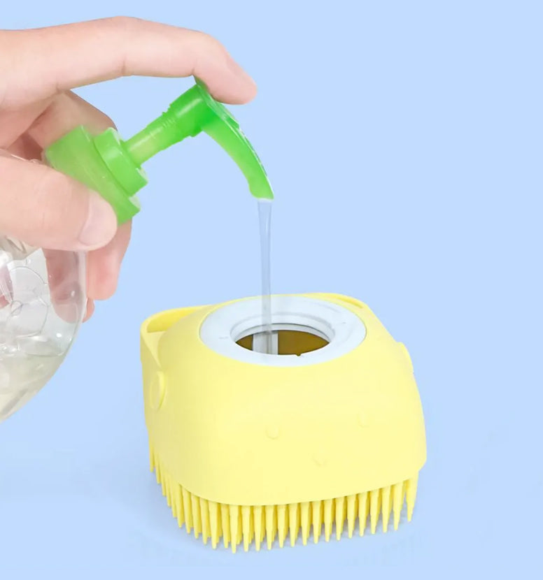 BubbleBuddy Soft Dog Bath Brush