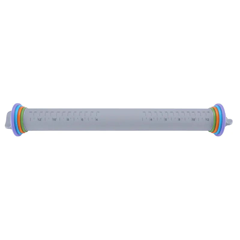 PrecisionBake Adjustable Silicone Rolling Pin