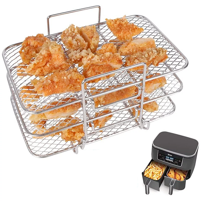 VersaRack Rectangular Air Fryer Racks, Set of 3