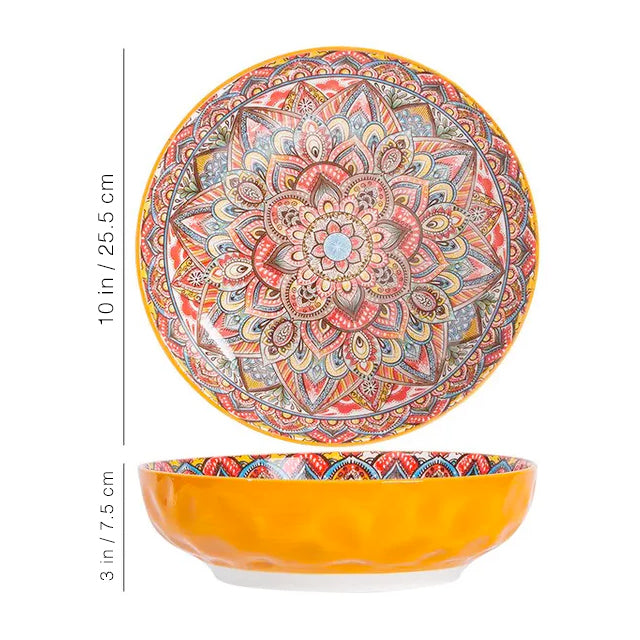 Bohemian Elegance Ceramic Tableware