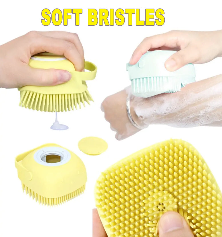BubbleBuddy Soft Dog Bath Brush