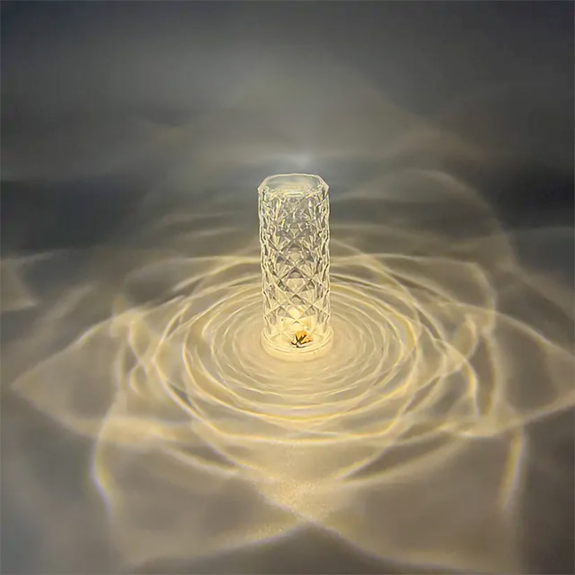 Crystal Cascade LED Lamp