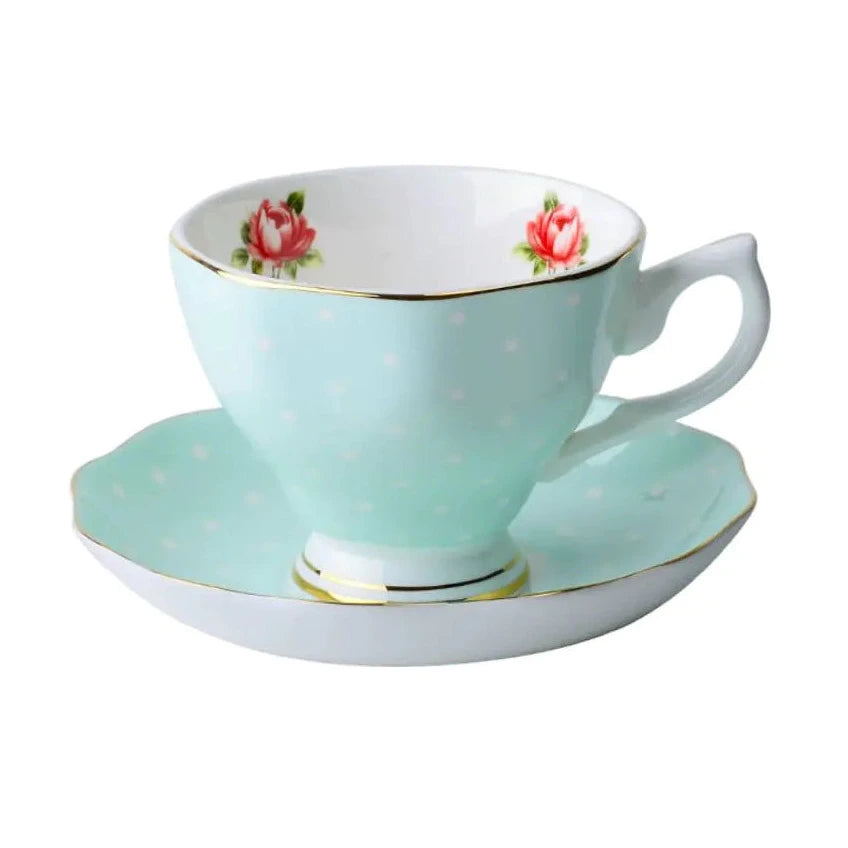 Royal Garden Bone China Tea Cups