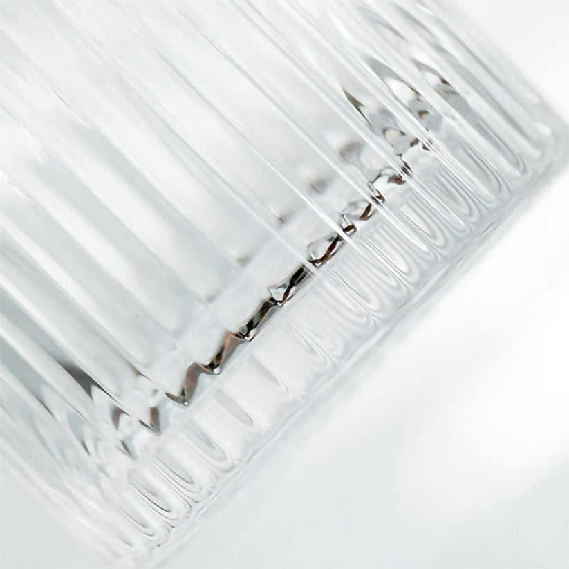 Retro Ripple Glass Carafe