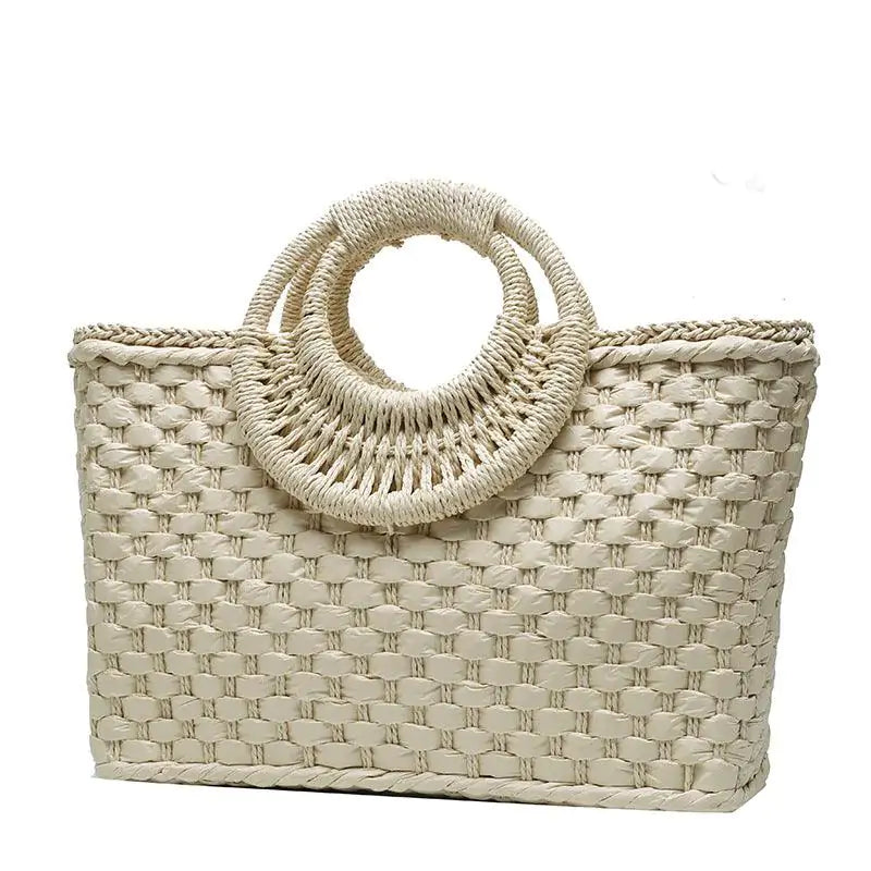 Woven Rattan Straw Eco-Friendly Beach Bag