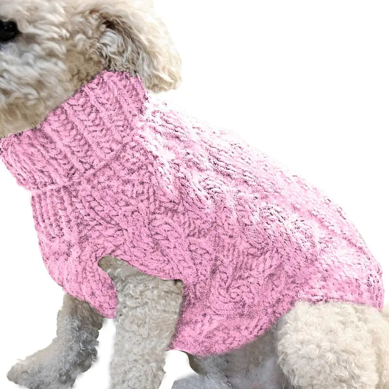 ComfyPup Soft Winter Cable Knit Sweater