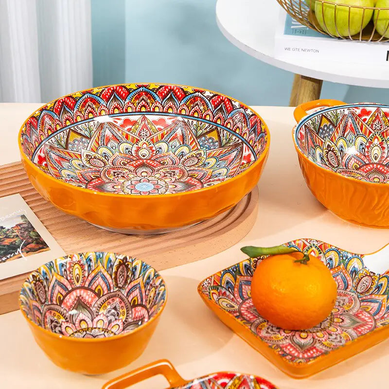 Bohemian Elegance Ceramic Tableware