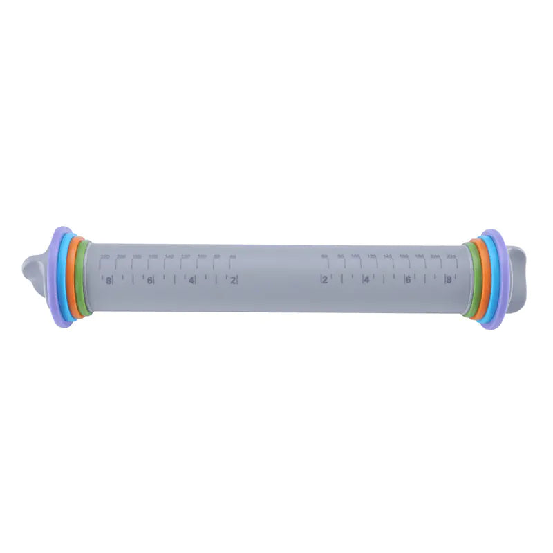 PrecisionBake Adjustable Silicone Rolling Pin