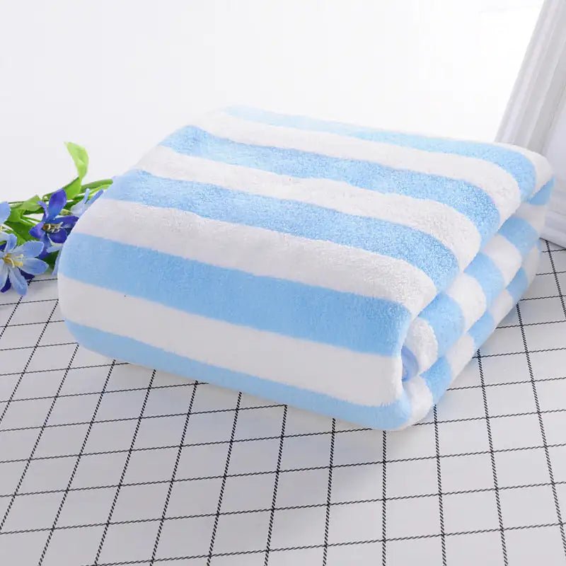 LuxeSoft Coral Velvet Bath Towels