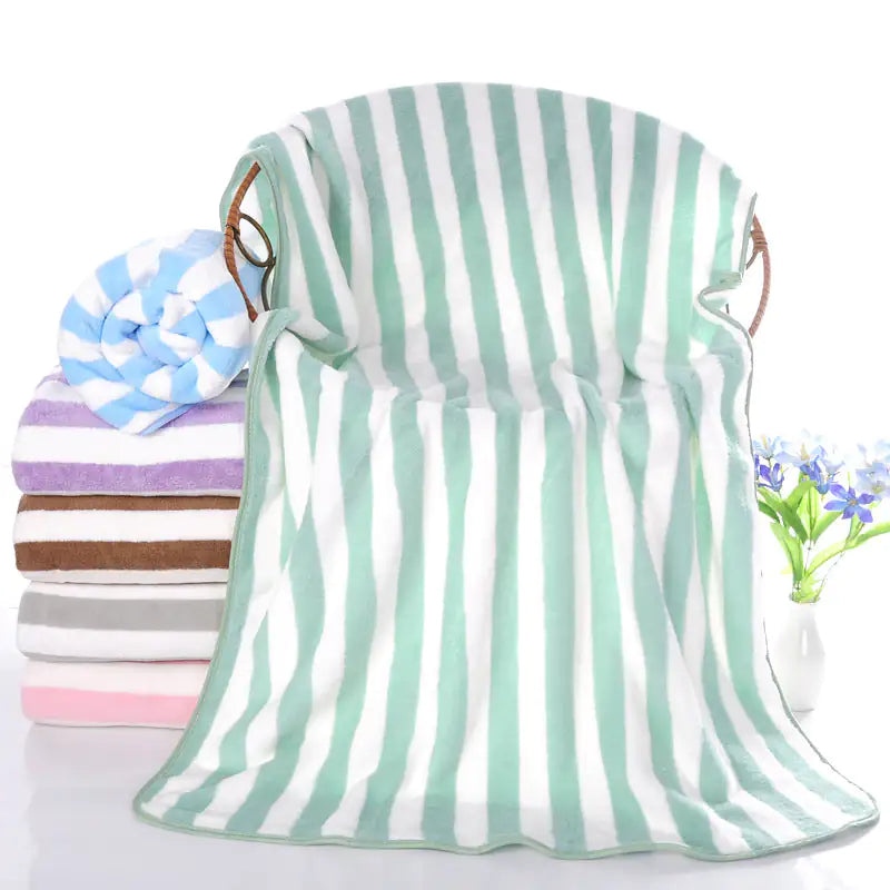 LuxeSoft Coral Velvet Bath Towels