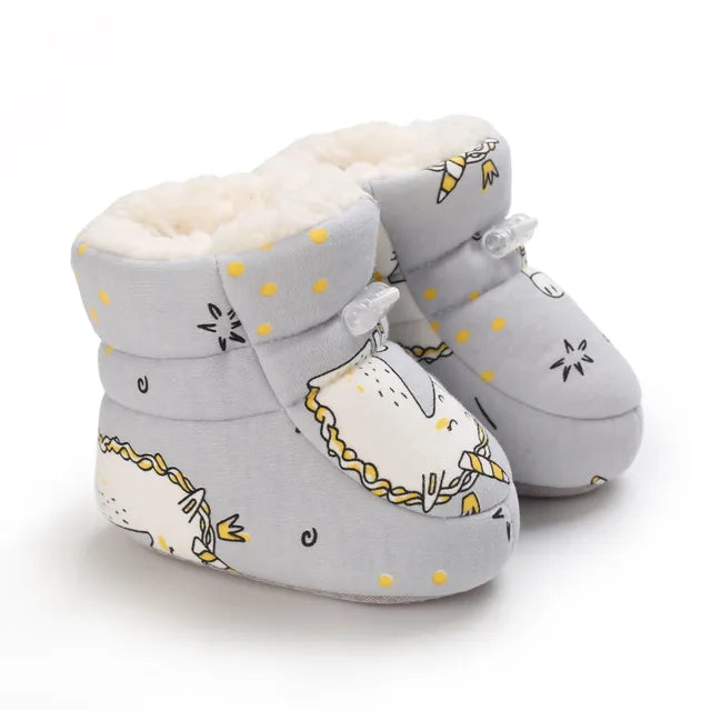 Cozy Toes Baby Booties, Assorted Prints