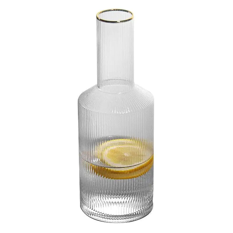 Retro Ripple Glass Carafe