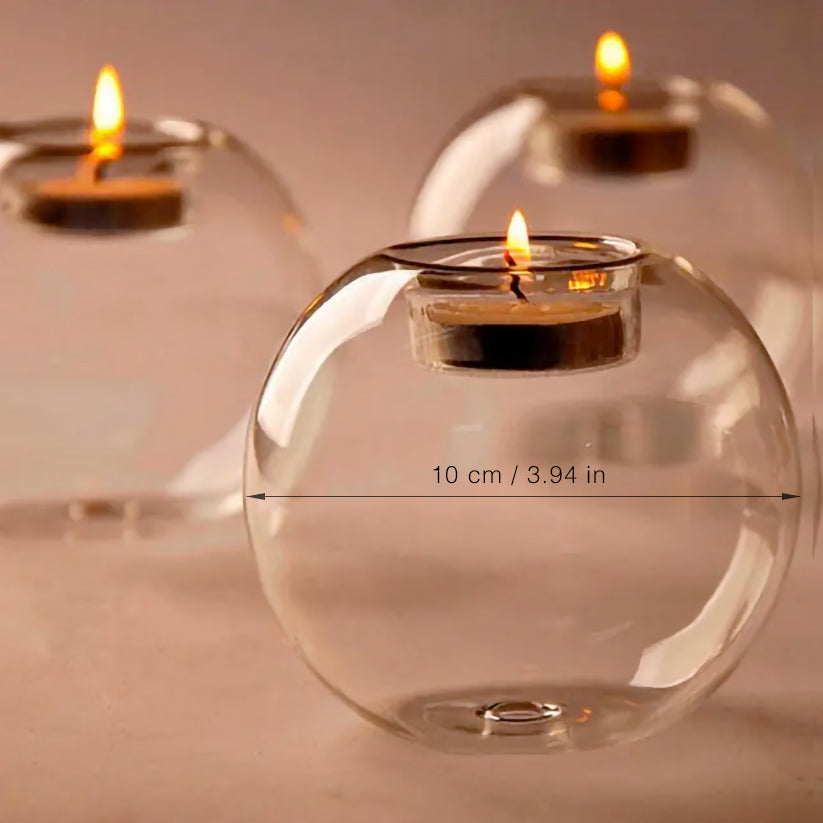 CrystalGlow Candle Holders