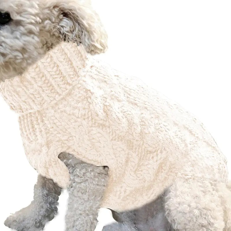 ComfyPup Soft Winter Cable Knit Sweater