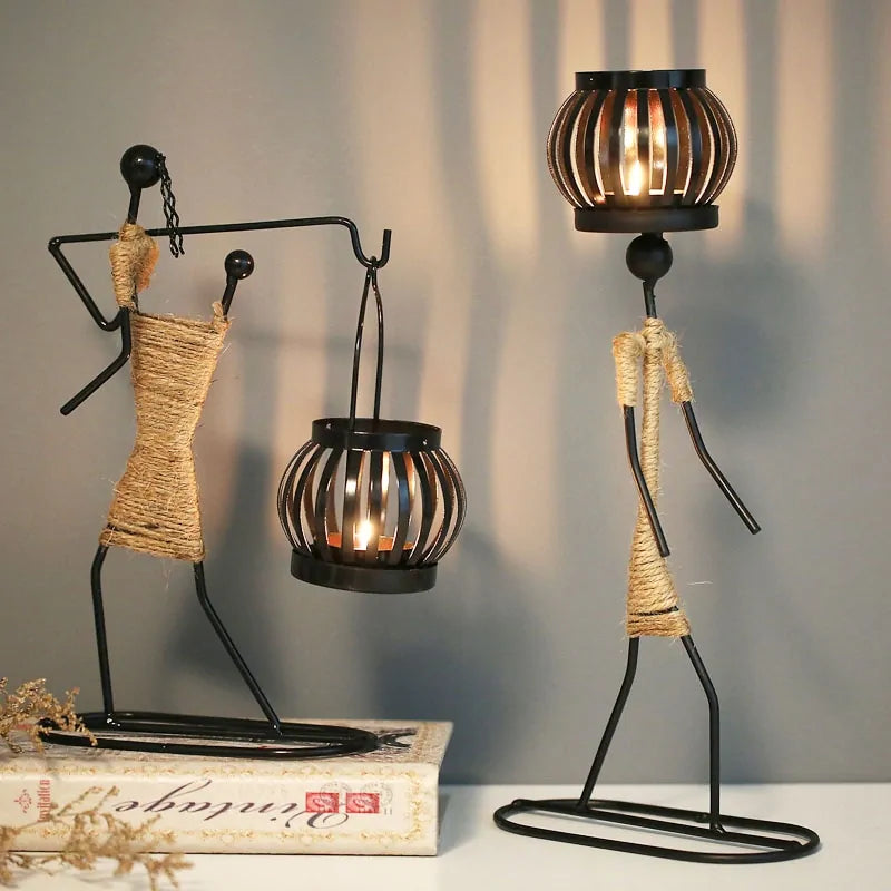 Tribal Impressions Candle Holders
