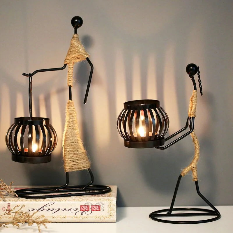 Tribal Impressions Candle Holders