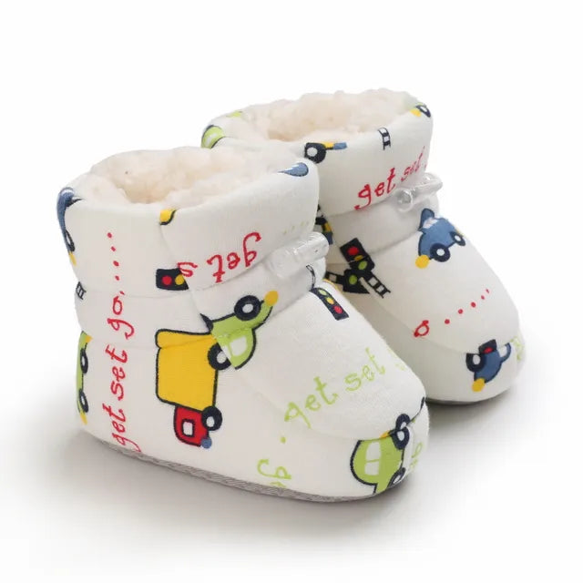 Cozy Toes Baby Booties, Assorted Prints