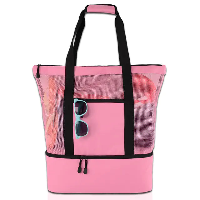 CoolBreeze Mesh Tote Cooler Combo
