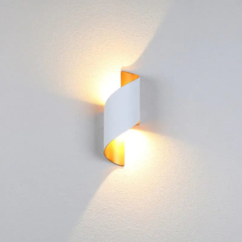 Radiant Spiral Outdoor Wall Lamp
