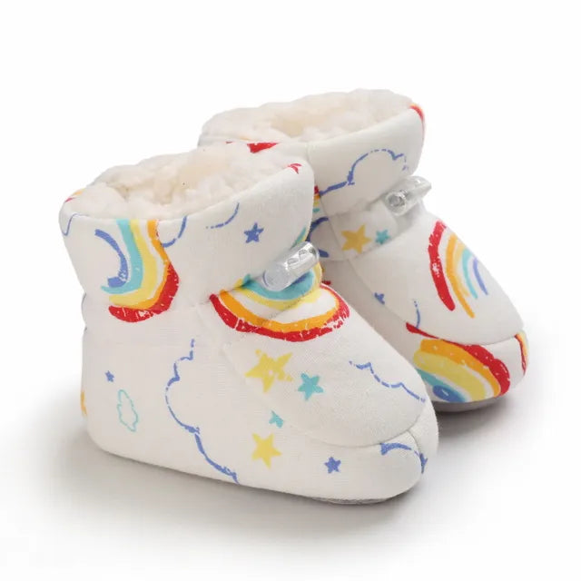 Cozy Toes Baby Booties, Assorted Prints