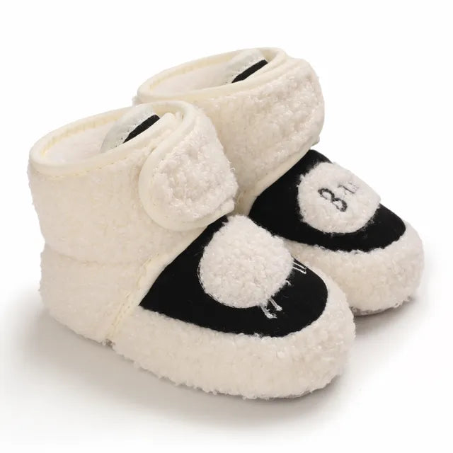 Cozy Toes Baby Booties, Little Lamb