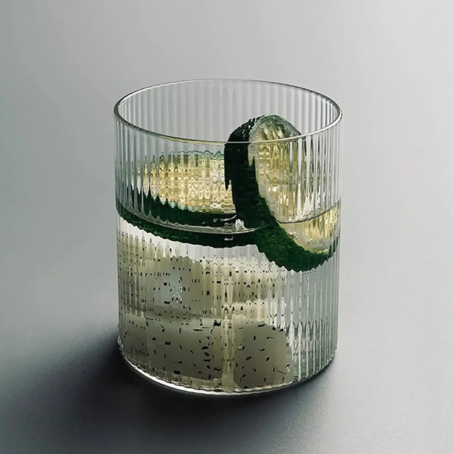 Retro Ripple Glass Tumblers, Set of 4