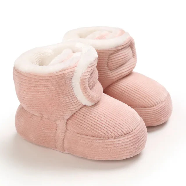 Cozy Toes Baby Booties, Corduroy