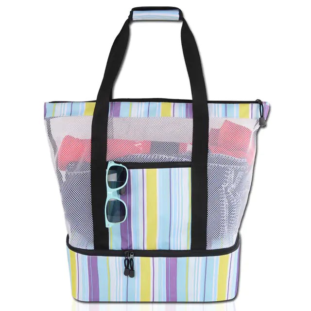 CoolBreeze Mesh Tote Cooler Combo