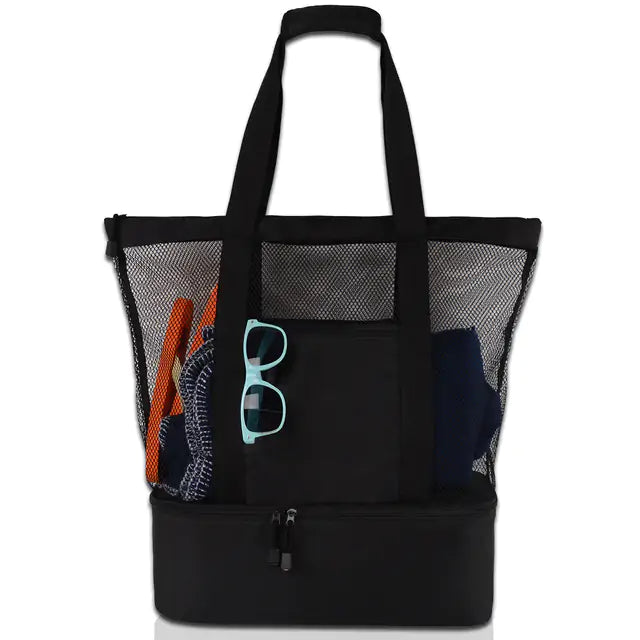 CoolBreeze Mesh Tote Cooler Combo