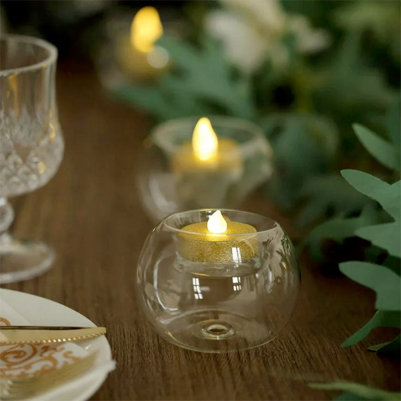 CrystalGlow Candle Holders