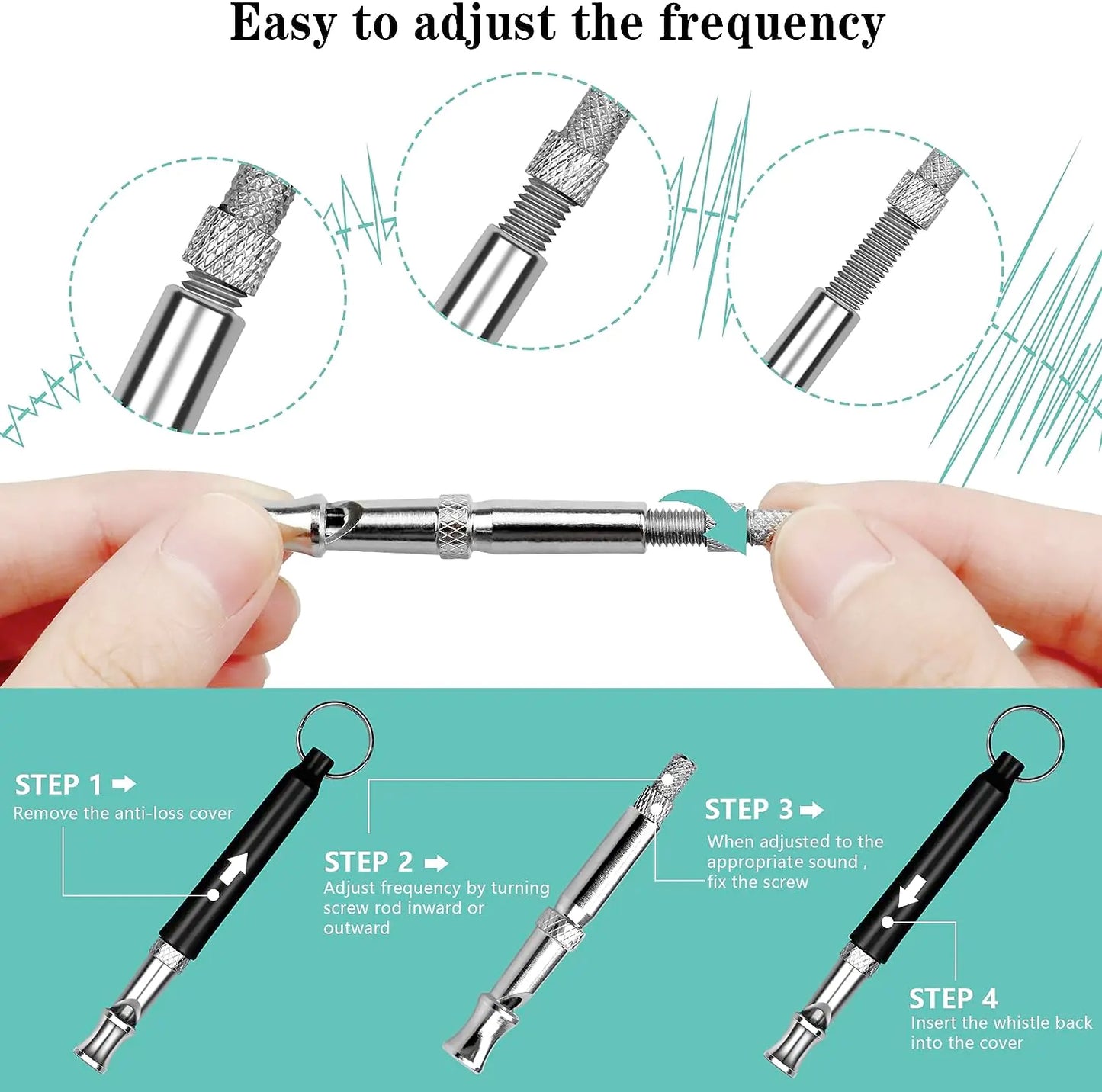 Adjustable Frequency PurePitch Ultrasonic Dog Whistle